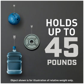 3M CLAW 25 lb drywall hanger supports mid-weight frames securely.