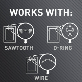 In-wall hanging setup using 3M CLAW components