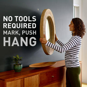 Hanging large mirrors with 3M CLAW heavyweight hangers