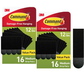 3M Command 10 lb strip close-up showing secure frame hanging