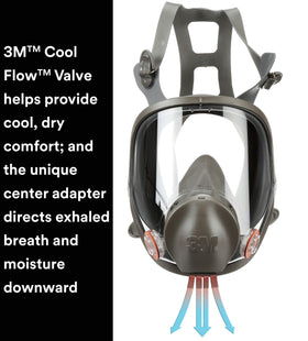 3M Cool Flow valve improves comfort by directing heat away from the face