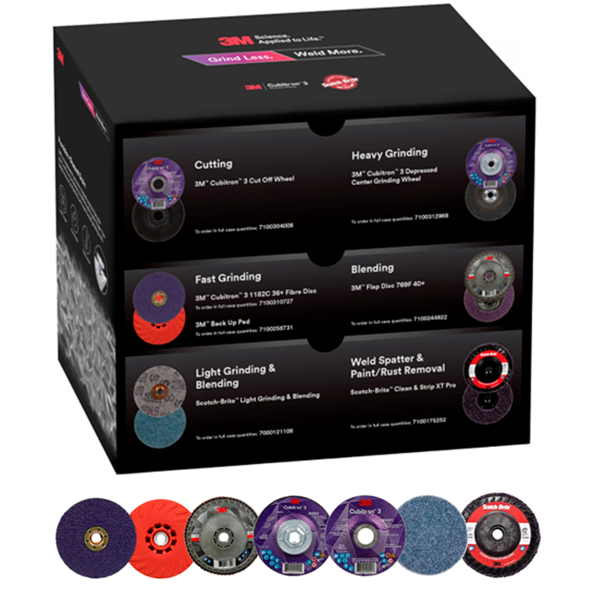 3M Cubitron 3 1182C fibre disc for fast cuts and long life.