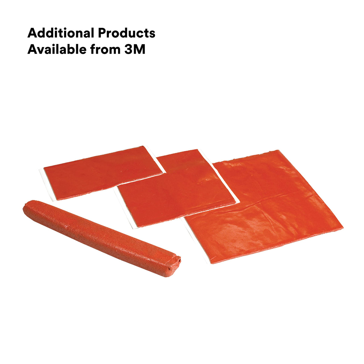 3M MP+ red moldable putty stays workable and re-enterable for future adjustments.