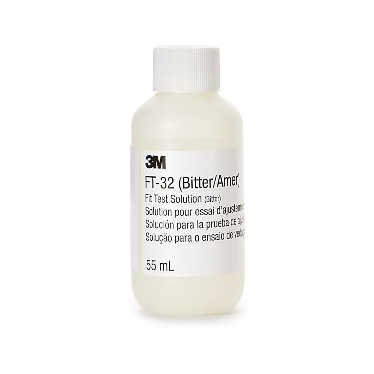 3M FT32 fit-test bottle 55ml ready to reveal leaks during qualitative testing.