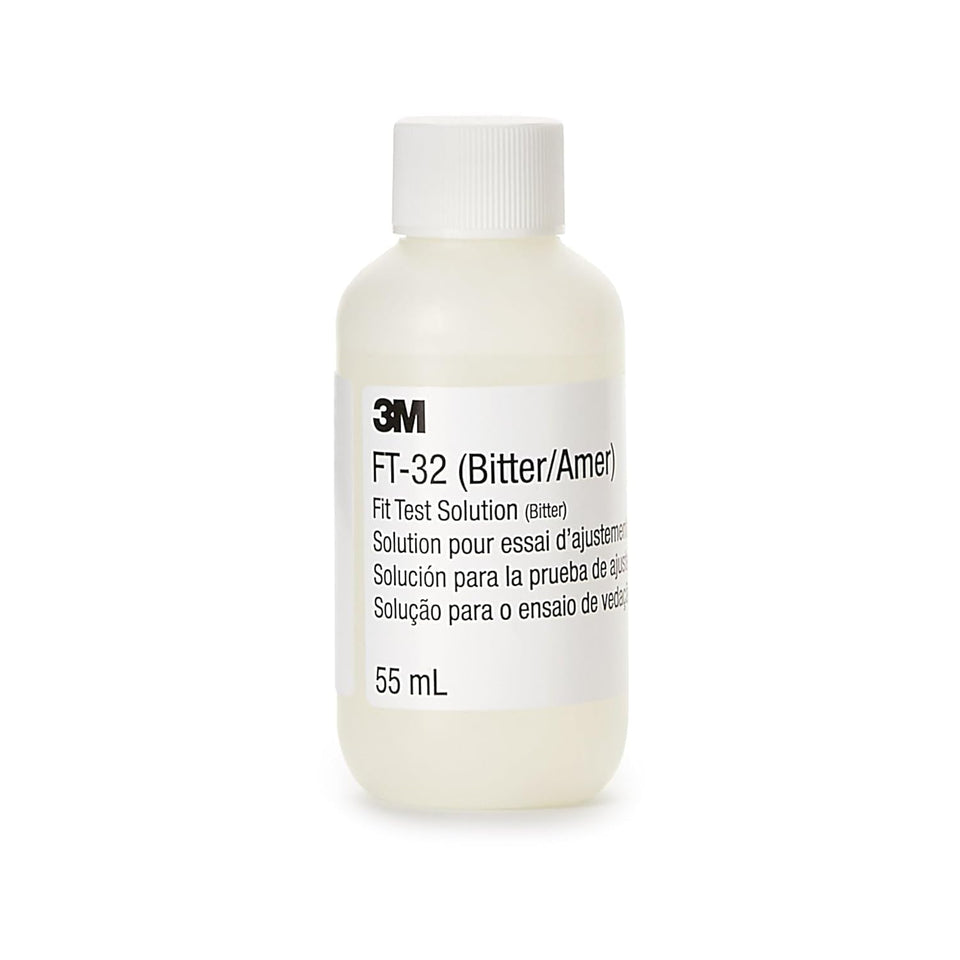 3M FT32 fit-test bottle 55ml ready to reveal leaks during qualitative testing.