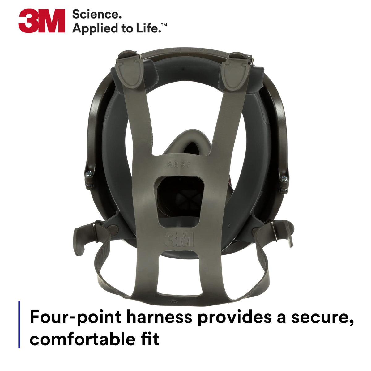 3M 6700 four-point harness for secure, comfortable fit