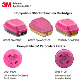 3M 6700 ideal for painting, dust, and chemical handling tasks