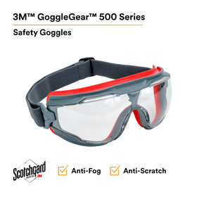 GG501SGAF with Scotchgard anti-fog coating reduces fog for longer wear.