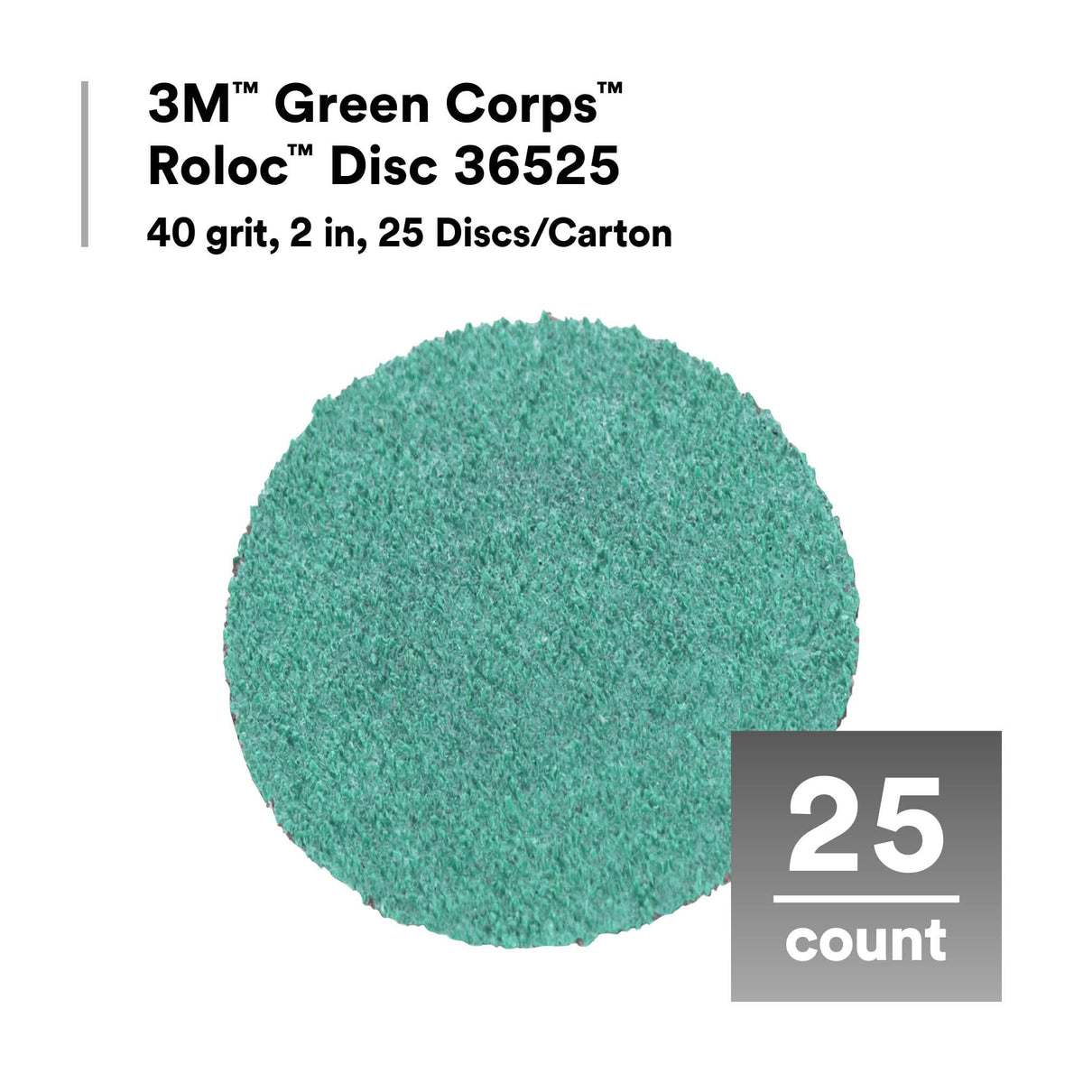 3M Green Corps Roloc 36525 close-up for hard-to-reach areas