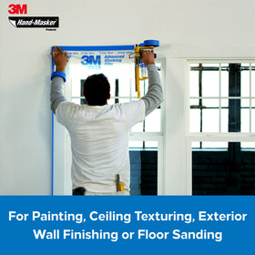 3M Hand Masker Advanced Film masking baseboards and trim with clean edges