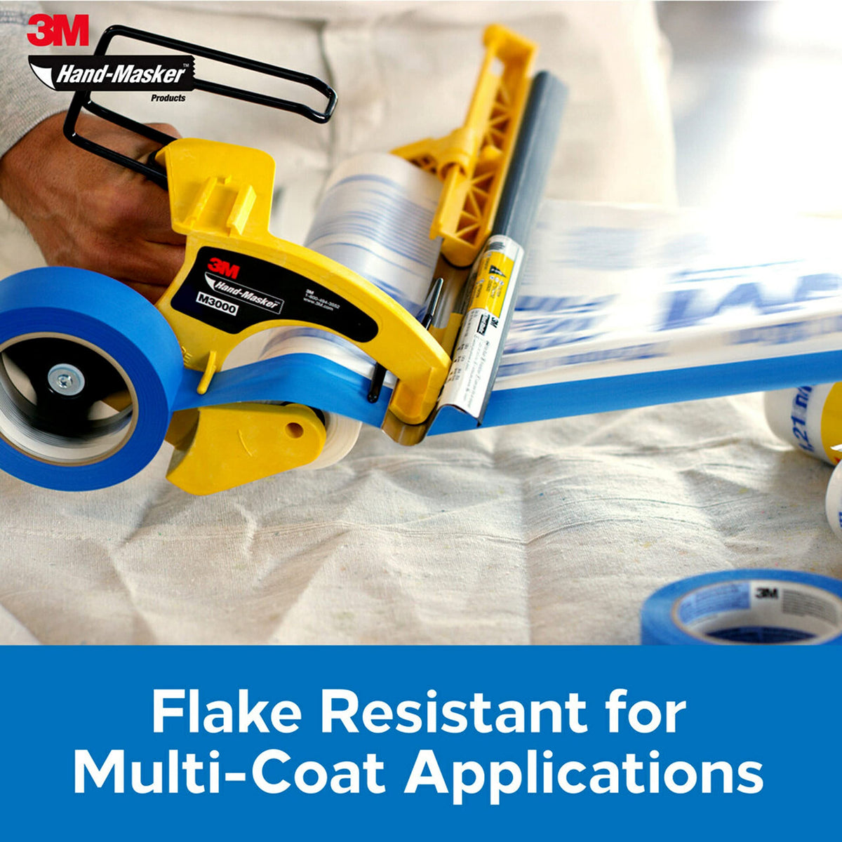 3M Hand Masker Advanced Film helps save time masking and cleanup