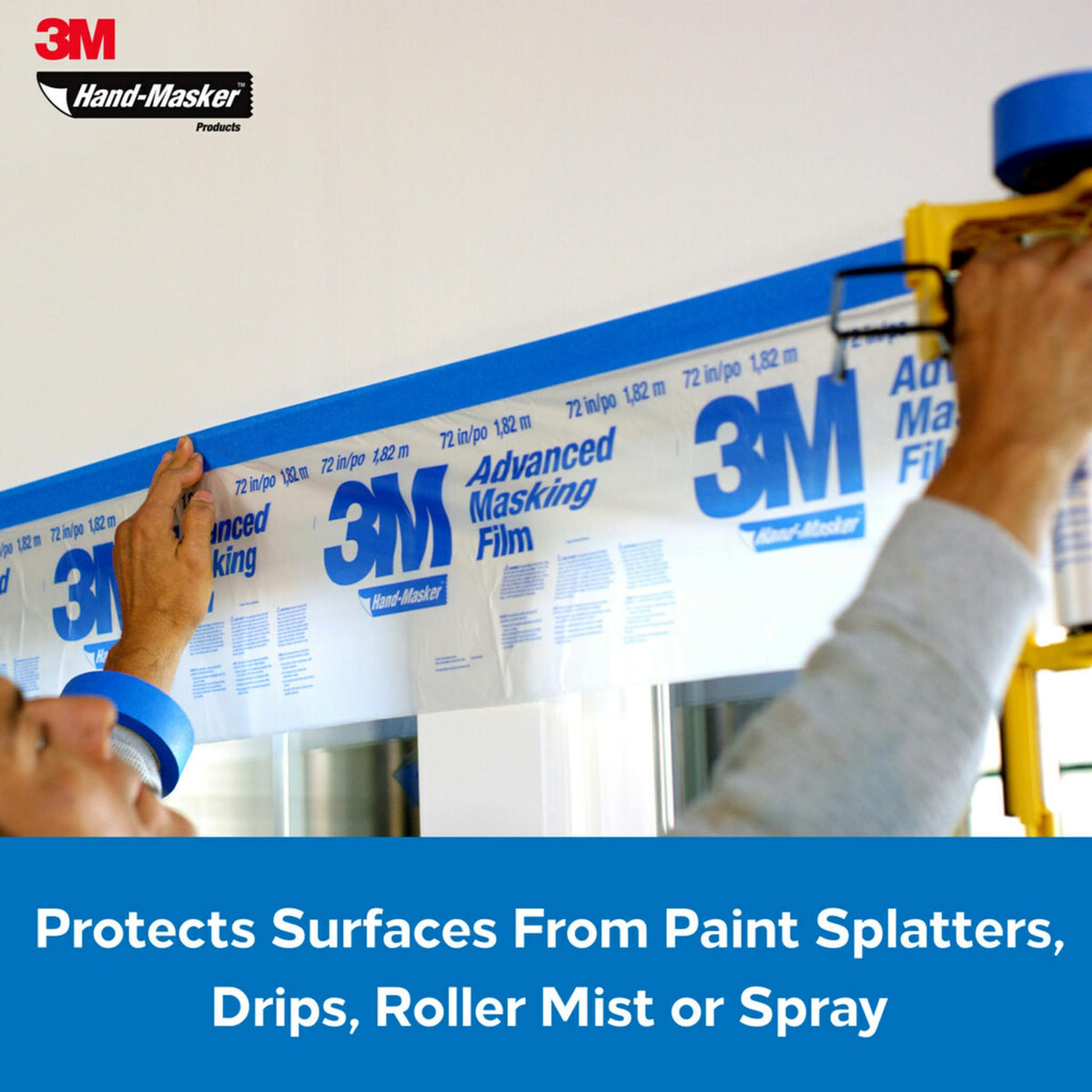 3M Hand Masker Advanced Film usable indoors and outdoors for versatile masking