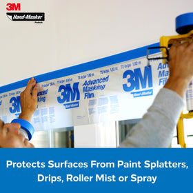 3M Hand Masker Advanced Film usable indoors and outdoors for versatile masking