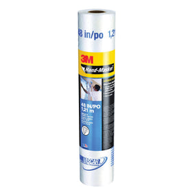 3M Hand Masker Advanced Masking Film roll ready for masking, prevents liquid bleed-through.