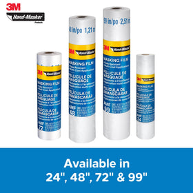 3M Hand Masker film-fold design prevents snagging on tape.