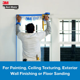 3M Hand Masker flake-resistant film minimizes fall-off during coatings.