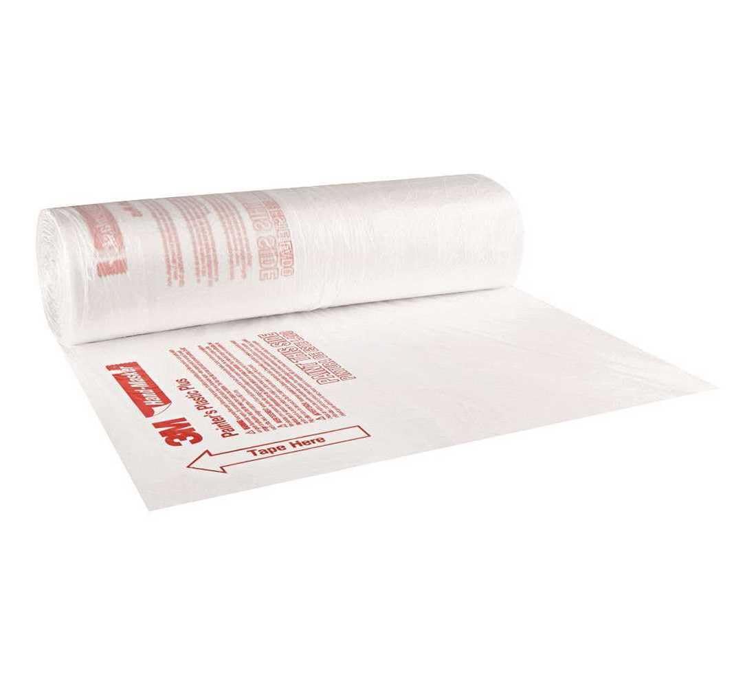 3M Hand-Masker Painter's Plastic Plus static cling keeps film in place during painting