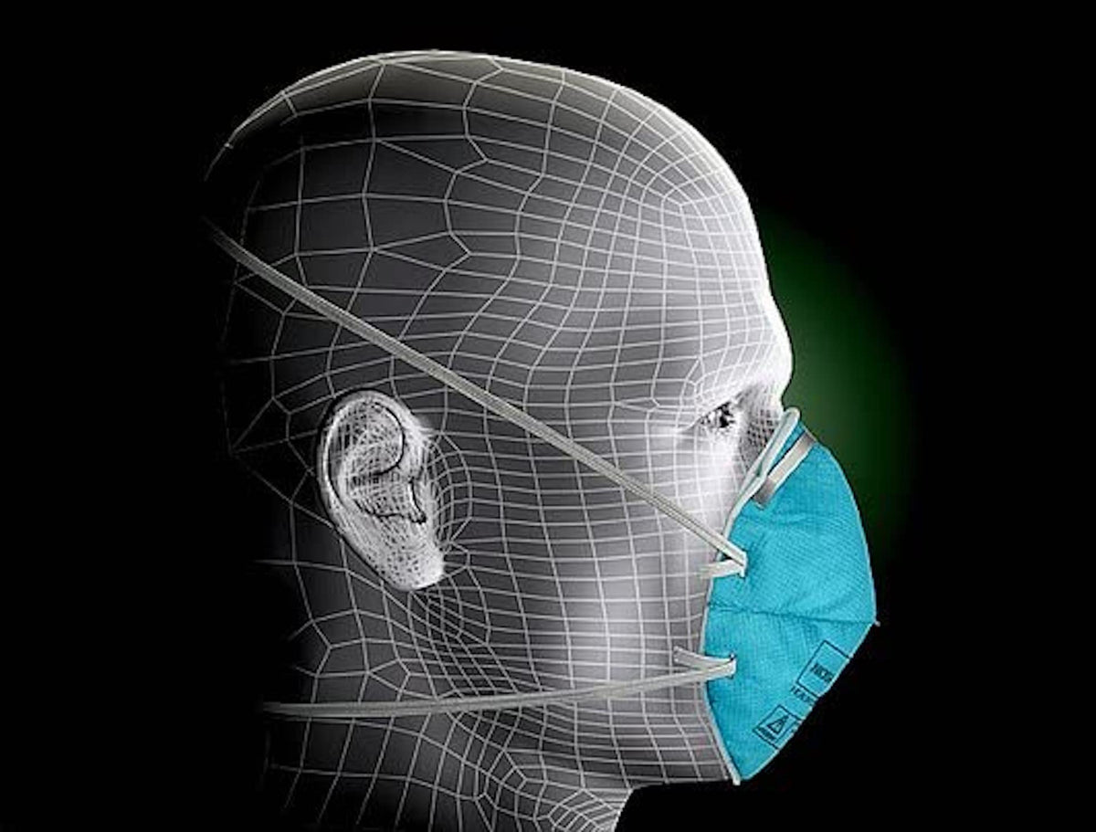 3M 1860S molded cone respirator compact fit for daily wear