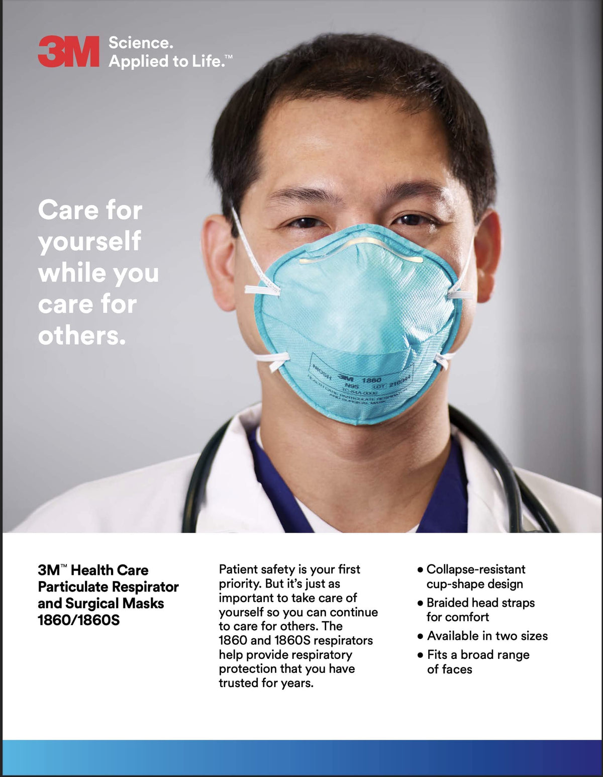 3M 1860S pack of 120 masks ready for teams