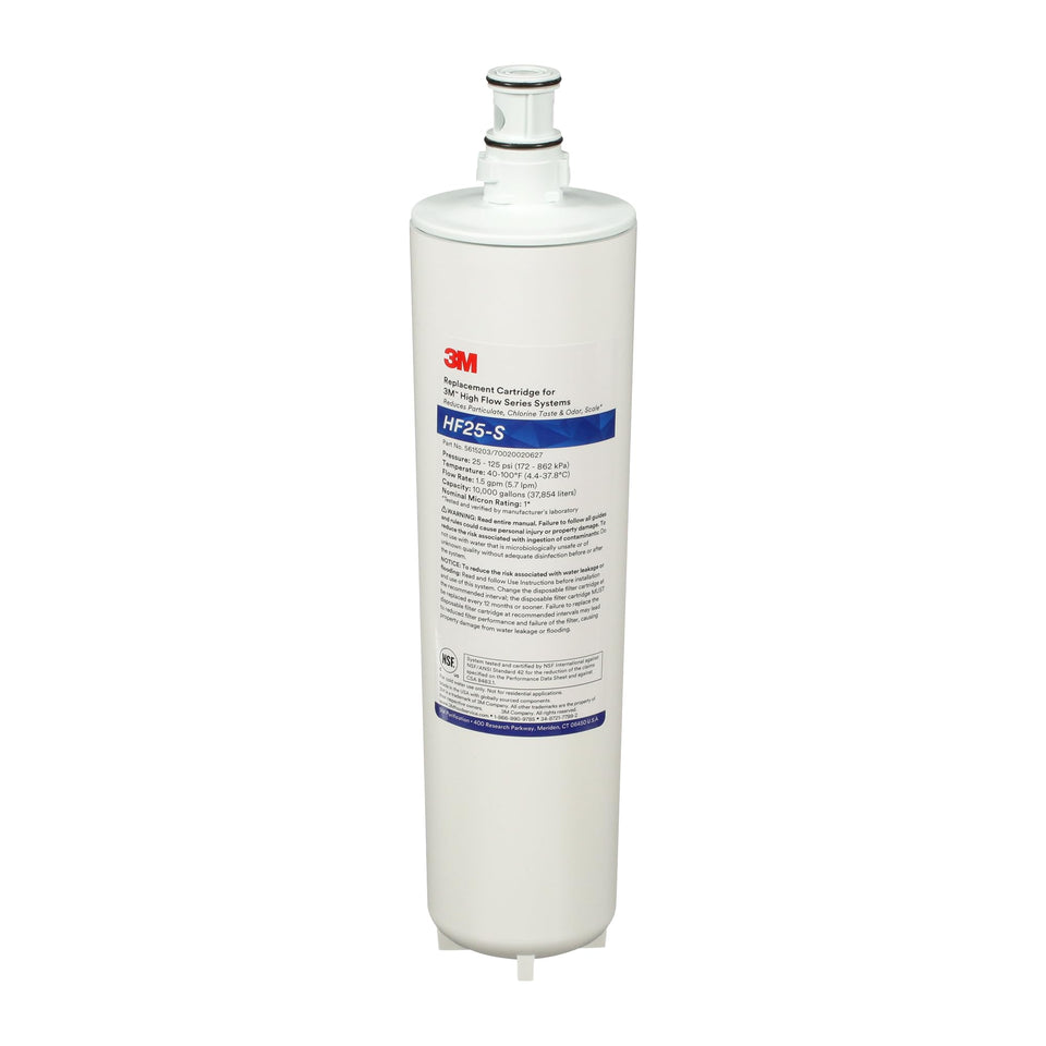 3M HF25-S filter for ICE125-S ice machine close-up reduces chlorine taste for better ice