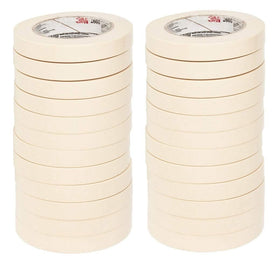 3M Highland economy masking tape roll closeup showing durable crepe backing for curves.