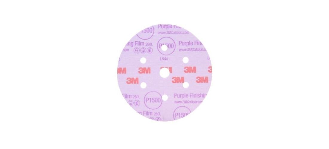 3M Hookit Purple Disc P2000 provides consistent finish with reduced orange peel