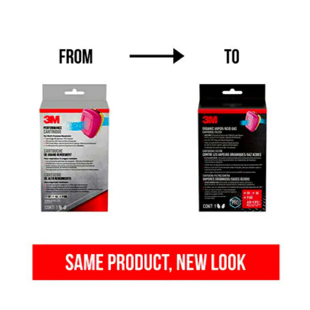 3M 60923H1-DC cartridge label close-up for safety