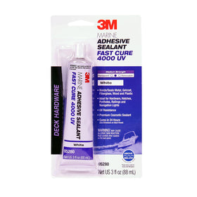 3M Marine Adhesive Sealant 4000 UV tube close-up showing waterproof, flexible seal.