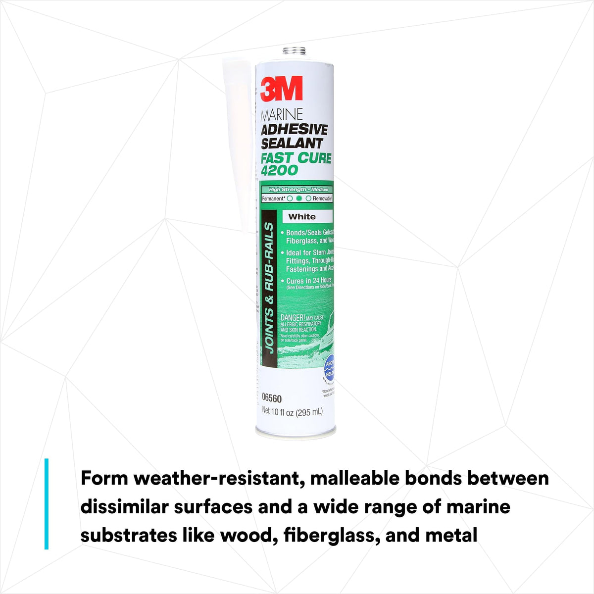 3M Marine Adhesive Sealant 4200FC applying along hull to deck joint.