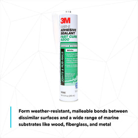 3M Marine Adhesive Sealant 4200FC applying along hull to deck joint.