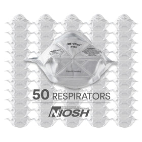 3M N95 9105 respirator folded design enables comfortable breathing during dust tasks.