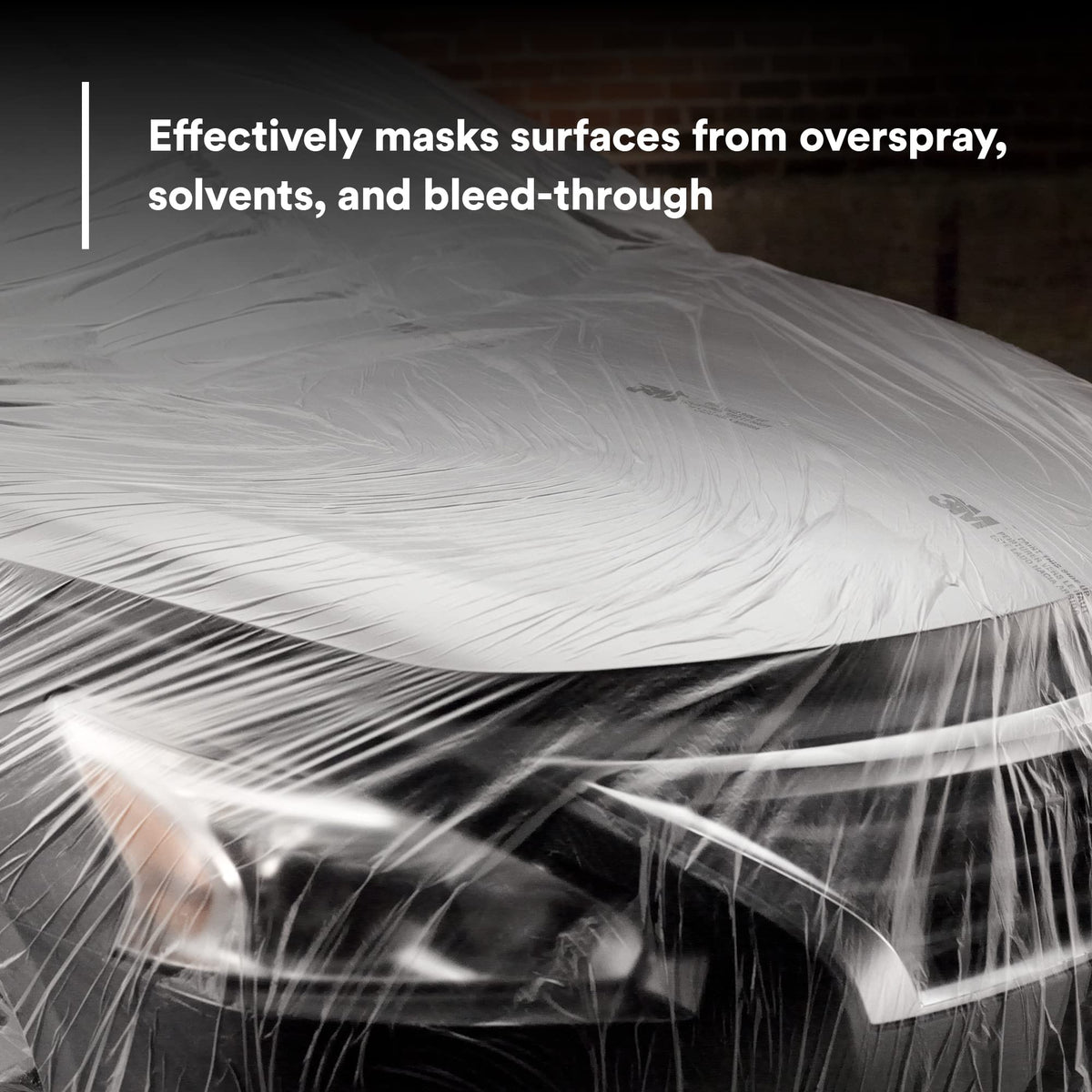 3M overspray-protection sheeting ready to shield surfaces during painting