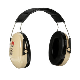 3M Peltor H6AV Optime 95 over-the-head earmuff shown in beige for all-day protection