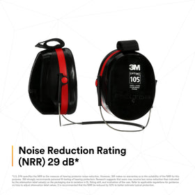 3M Peltor Optime 105 NRR range supports hearing protection