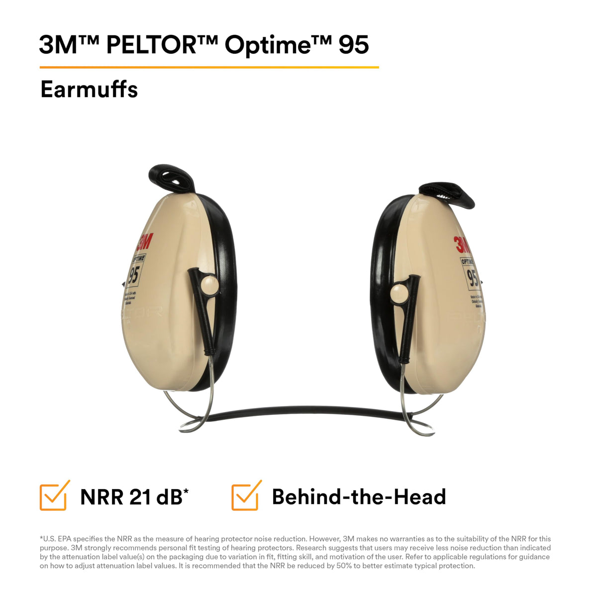 Optime 95 adjustable earcups for a comfortable custom fit
