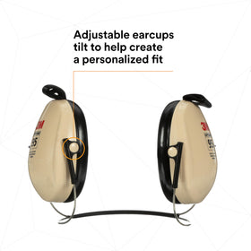 Ultralight design of 3M PELTOR Optime 95 earmuffs