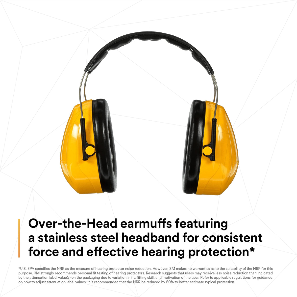 3M PELTOR Optime 98 earcups tilt for a personalized fit across tasks.