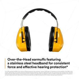 3M PELTOR Optime 98 earcups tilt for a personalized fit across tasks.