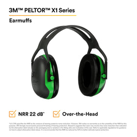 3M PELTOR X1A durable ABS cups in tough settings