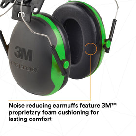 3M PELTOR X1P3E ear muffs tilt for comfort and seal