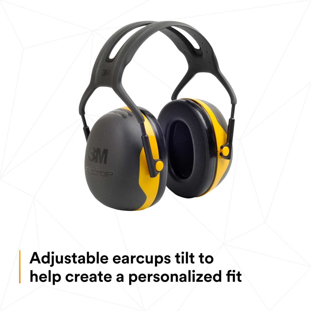 3M PELTOR X2A ABS cups stand up to tough workshop environments.