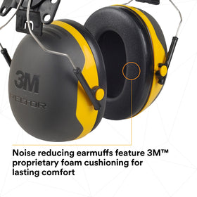 3M PELTOR X2P3E durable ABS cups resist impact