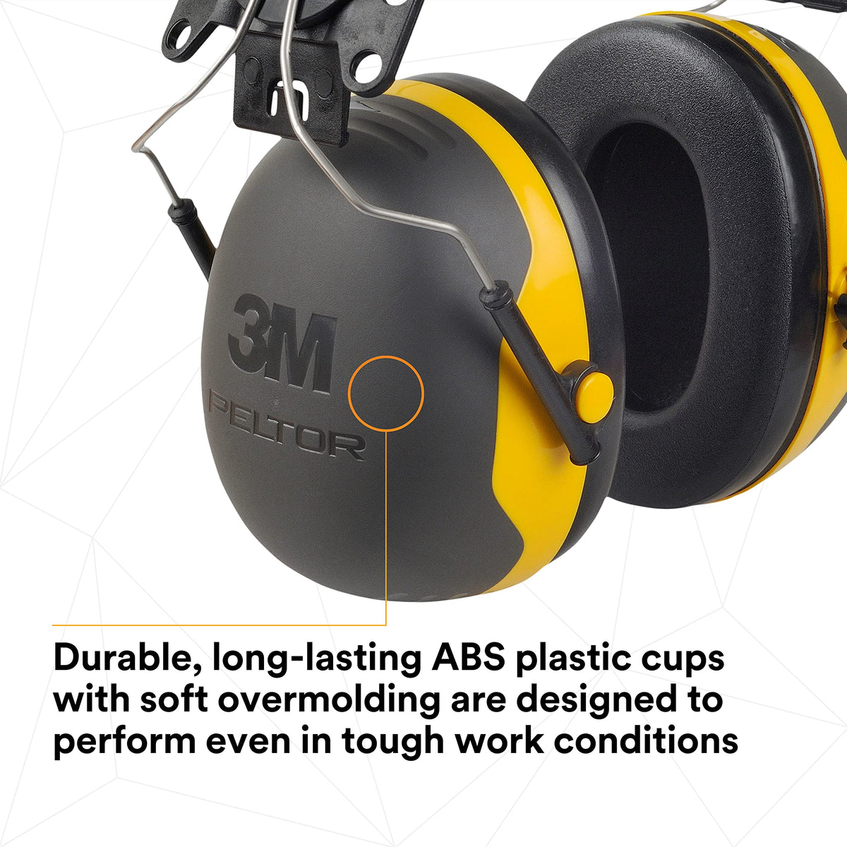 3M PELTOR X2P3E universal hard hat mounting compatibility