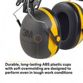 3M PELTOR X2P3E universal hard hat mounting compatibility