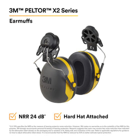 3M PELTOR X2P3E adjustable headband provides all-day comfort