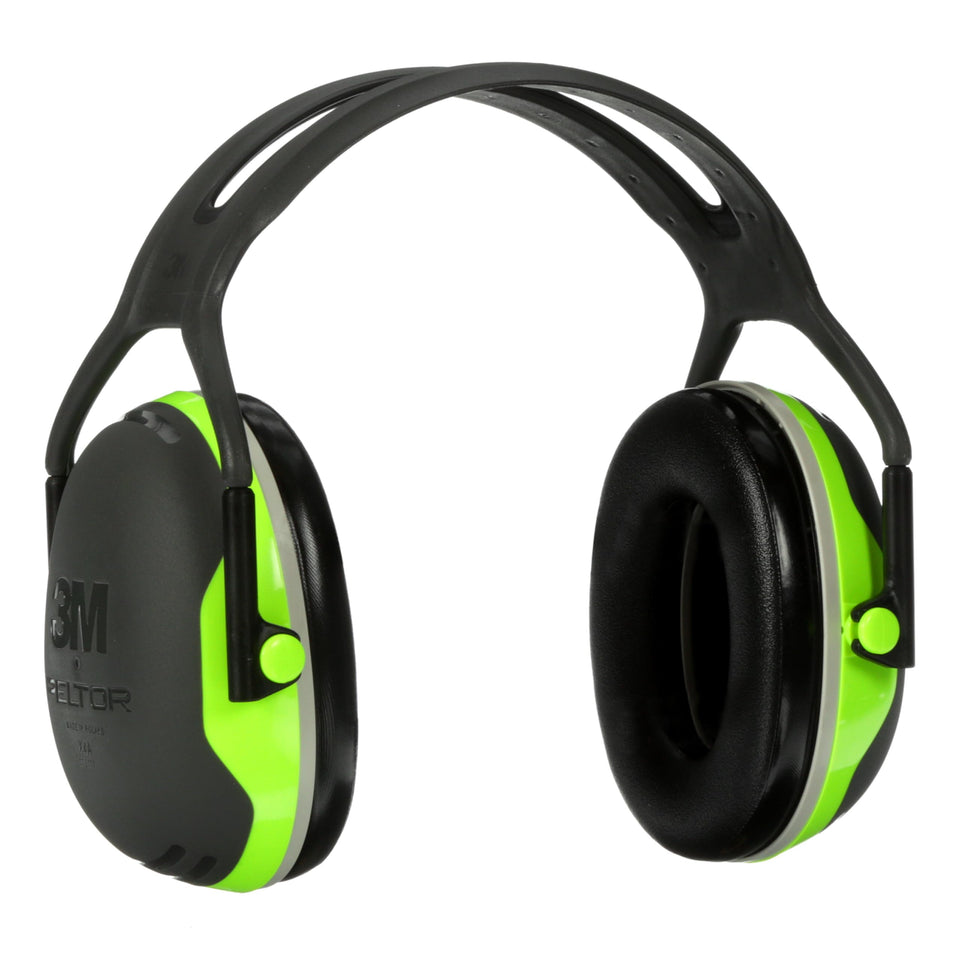 3M PELTOR X4A earmuffs with 27 dB NRR for loud job environments