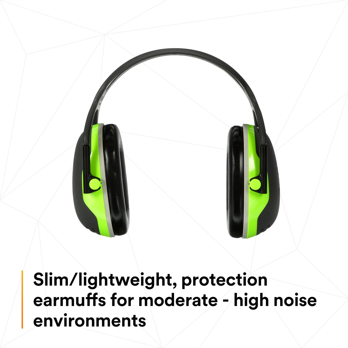 3M PELTOR X4A twin headband design reduces heat buildup
