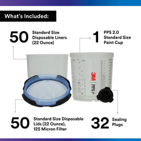 3M PPS 2.0 lid with locking collar for secure setup.