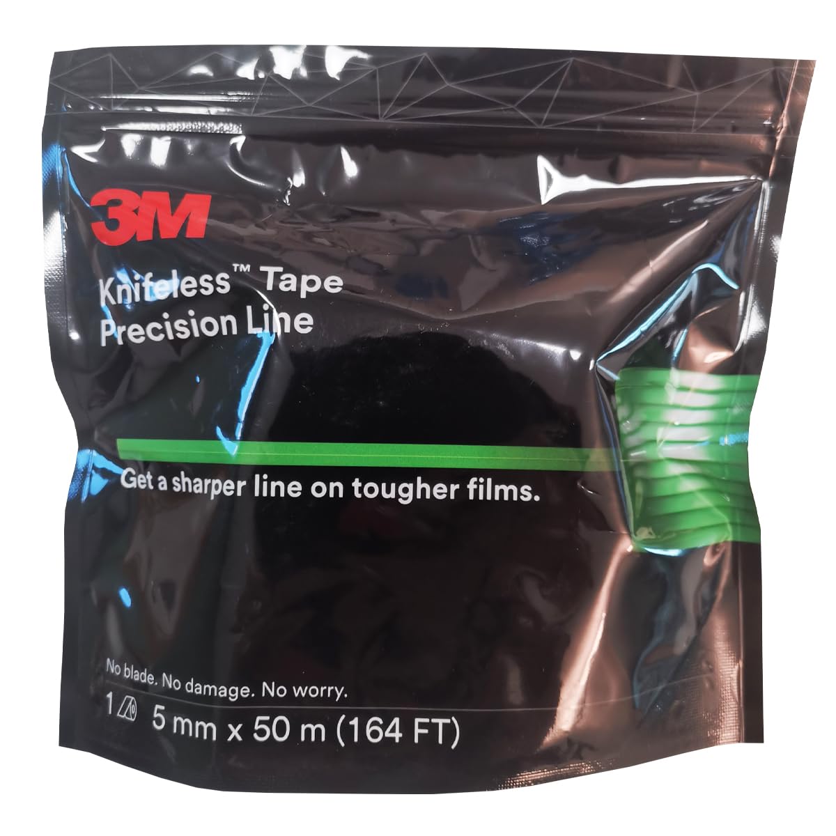 3M Precision Line knifeless tape provides translucent visibility for precise line placement.