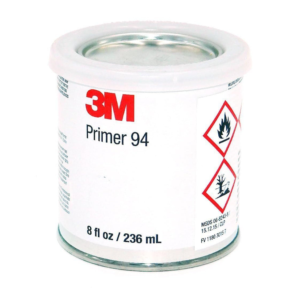 3M Primer 94 half-pint bottle boosts vinyl wrap adhesion on difficult substrates